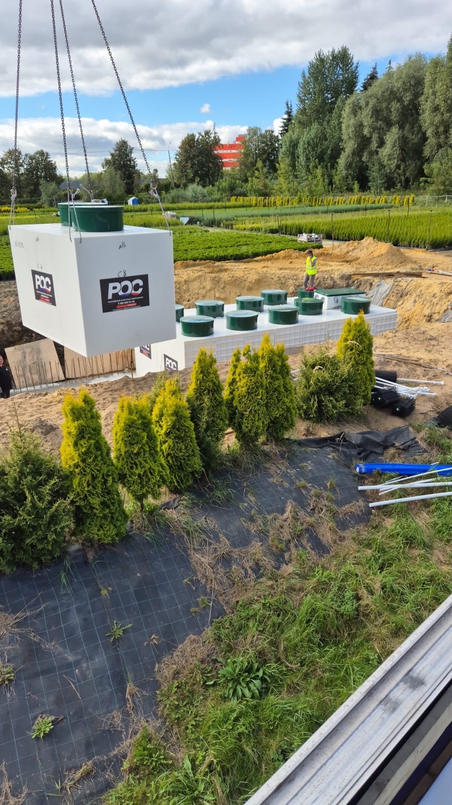 Монтаж КОС на 100 куб. метров для ЗАО НИВА